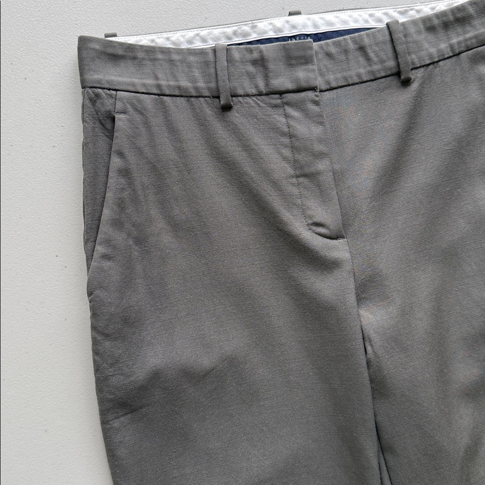 Theory Mustadio Wool Trousers Dark Gray Size 00 - Picture 3 of 16